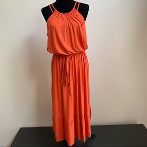 Loft Maxi Dress| Color: Orange | Size L